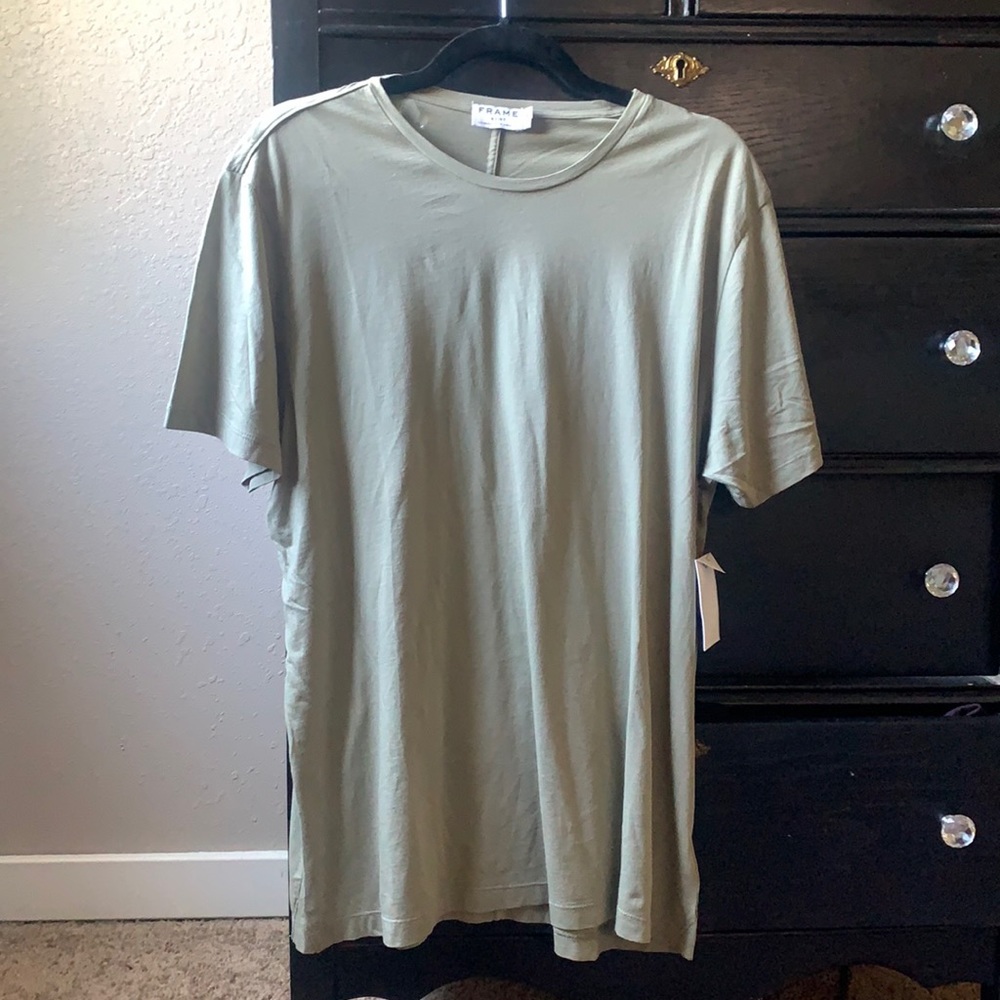 FRAME XL light olive green shirt - never worn